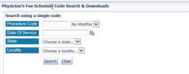 JH Physician's Fee Schedule Tool Instructions