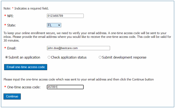 Provider Enrollment Gateway - User Guide